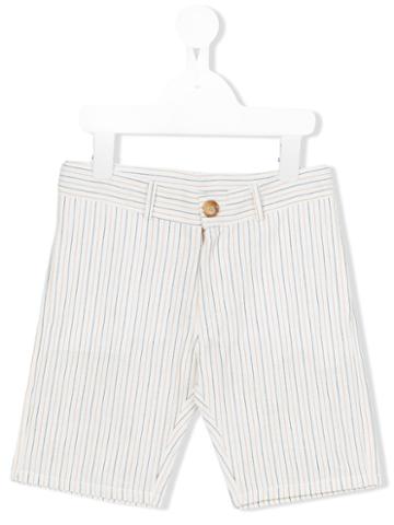 Violeta E Federico Striped Shorts, Boy's, Size: 10 Yrs, Yellow/orange