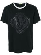 Versace Jeans - Tonal Logo Print T-shirt - Men - Cotton/polyester/spandex/elastane/resin - L, Black, Cotton/polyester/spandex/elastane/resin