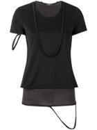 Diesel Layered Destroyed T-shirt - Black
