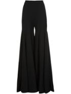 Brandon Maxwell Super Flared Trousers, Women's, Size: 10, Black, Polyester/spandex/elastane