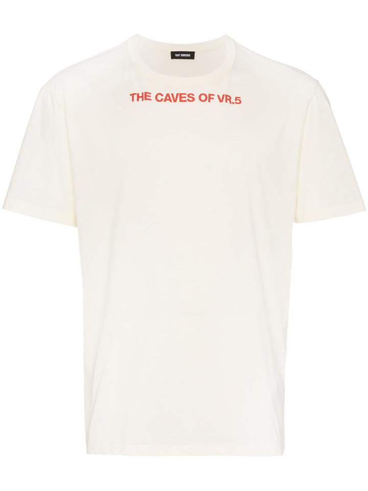 Raf Simons Cave Print Crew Neck T-shirt - Nude & Neutrals