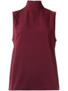 Olympiah - Turtle Neck Top - Women - Polyester/spandex/elastane - 40, Red, Polyester/spandex/elastane