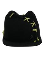 Maison Michel Stitch Detail Straight Peak Hat