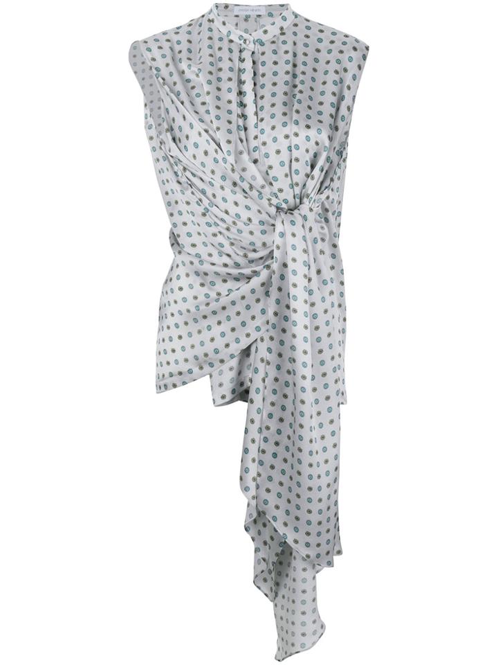 Christian Wijnants Tie Front Shirt - Grey