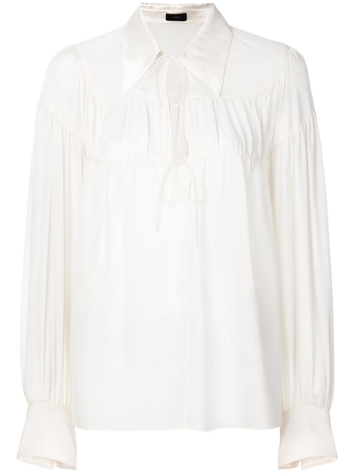 Joseph Bow Tie Blouse - Nude & Neutrals