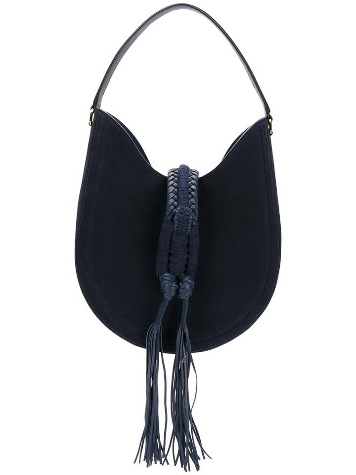 Altuzarra - Draped Shoulder Bag - Women - Suede - One Size, Blue, Suede