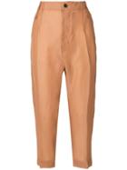 Lost & Found Ria Dunn Cropped Tailored Trousers - Yellow & Orange