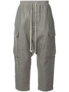 Rick Owens Cropped Cargo Trousers - Grey