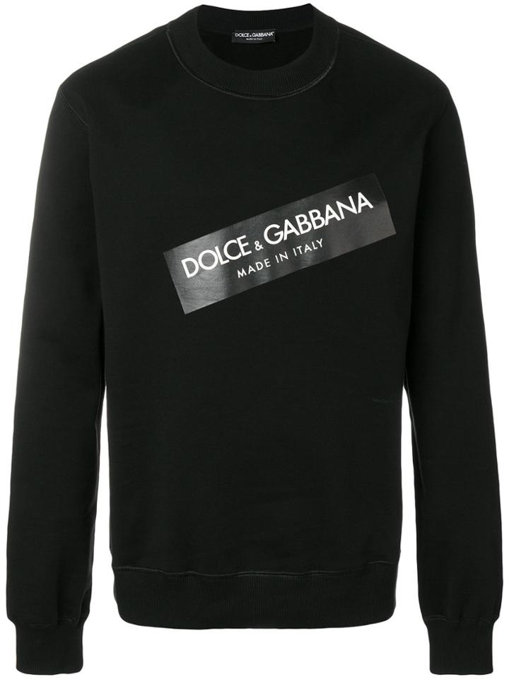 Dolce & Gabbana Branded Sweatshirt - Black