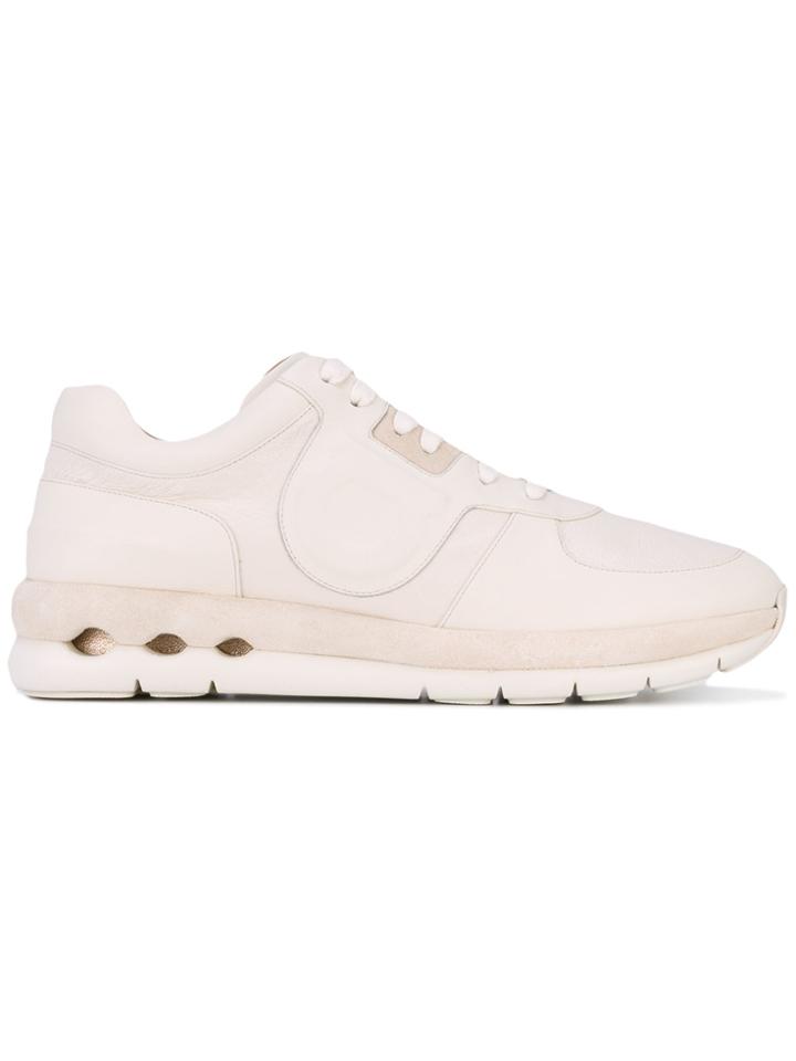 Salvatore Ferragamo Lace-up Sneakers - Nude & Neutrals