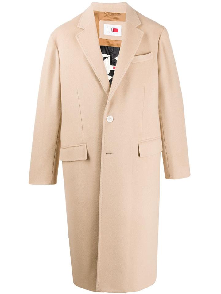 Tommy Hilfiger Oversized Single-breasted Coat - Neutrals