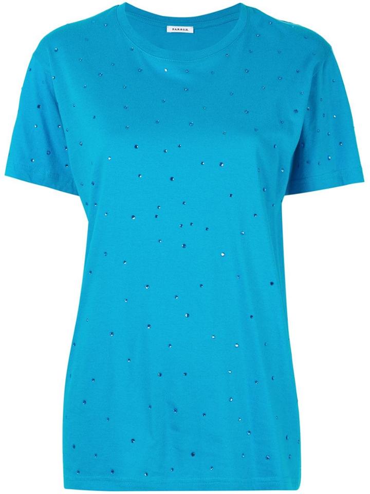 P.a.r.o.s.h. Embellished T-shirt - Blue