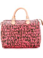 Louis Vuitton Vintage Speedy 30 Graffiti Handbag - Pink & Purple