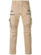 Balmain Biker Cargo Trousers - Nude & Neutrals