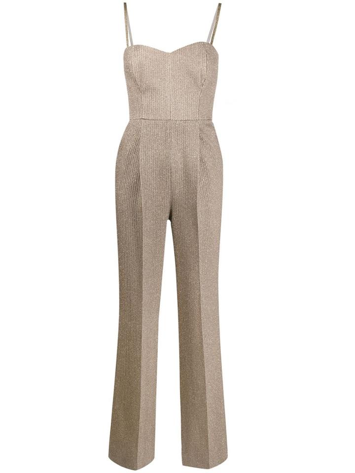 Missoni Straight-leg Bustier Jumpsuit - Gold