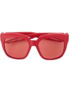Balenciaga Eyewear Oversized Sunglasses - Red