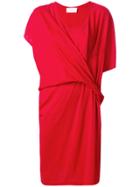 Reality Studio Knotted T-shirt Dress - Red