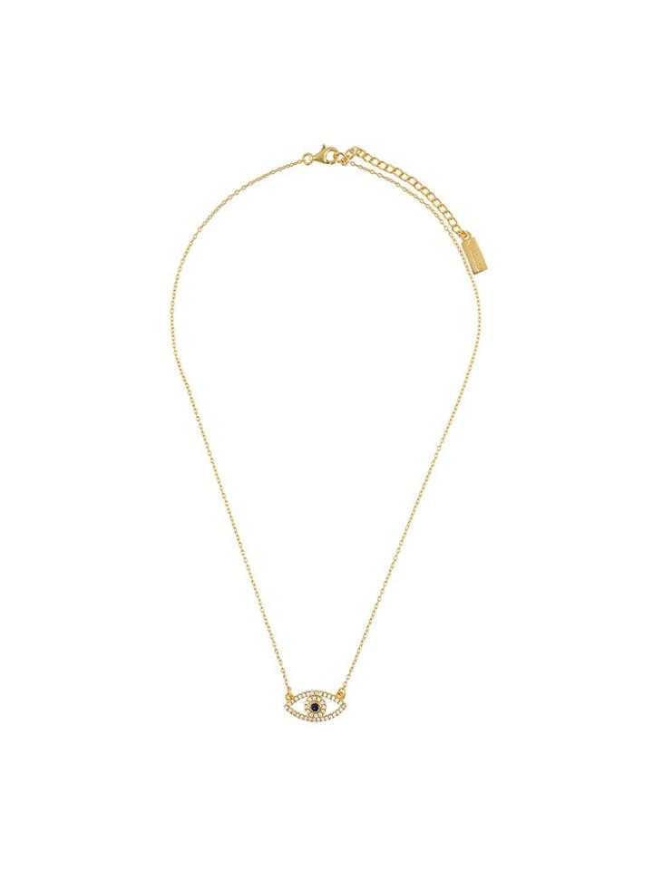 Nialaya Jewelry 'envious' Evil Eye Necklace - Yellow & Orange