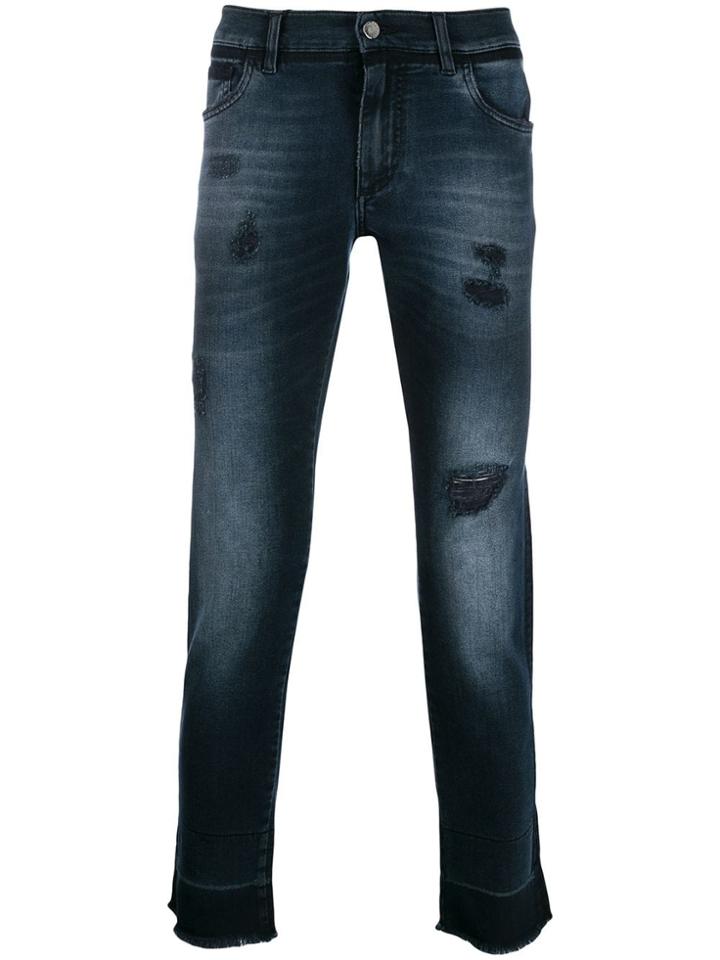 Dolce & Gabbana Destroyed Jeans - Blue