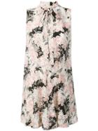 Red Valentino Flower Print Mini Dress - Pink