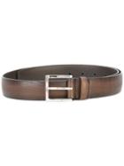 Orciani Lizard Skin Effect Belt, Men's, Size: 100, Brown, Leather