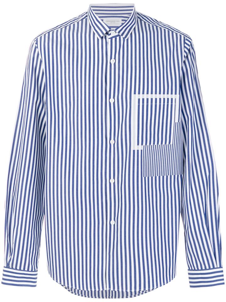 Tomorrowland Striped Classic Shirt - Blue