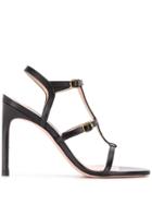 Stuart Weitzman Buckle Detail Sandals - Black