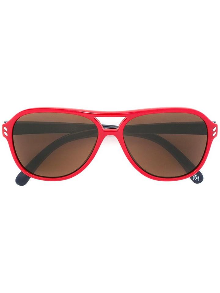 Stella Mccartney Kids Two-tone Aviator Sunglasses, Boy's, Red