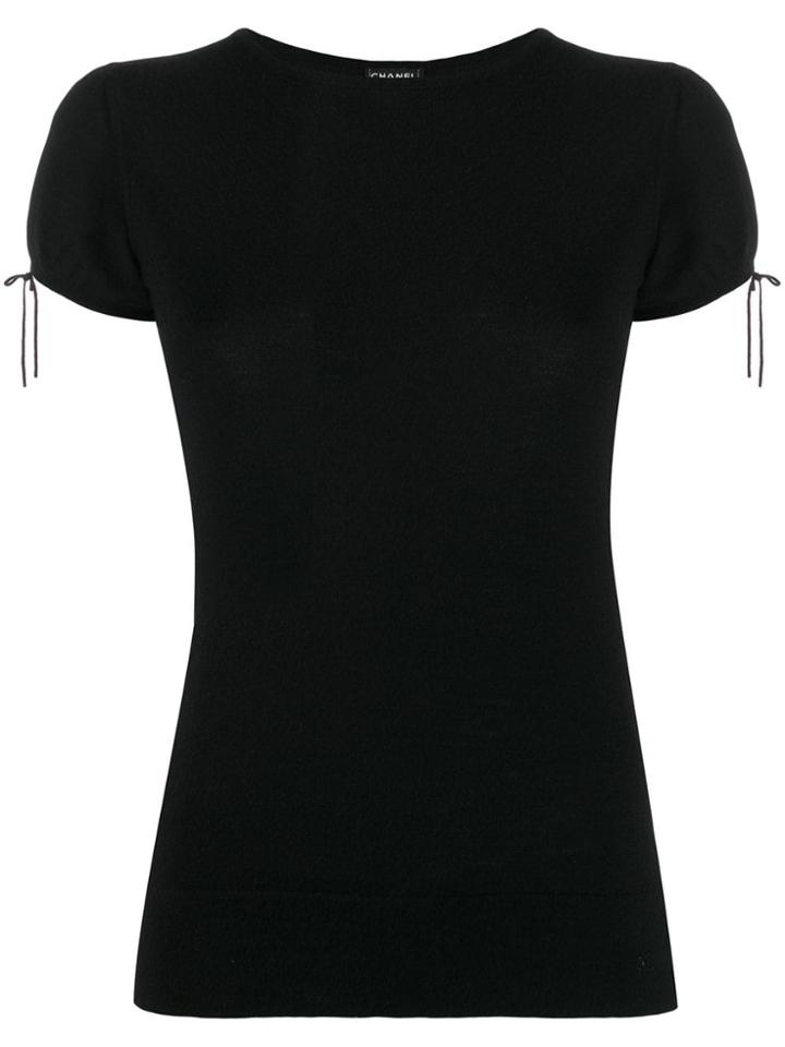 Chanel Vintage 2004's Tied Sleeves Blouse - Black