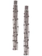 Brunello Cucinelli Long Chain Earrings - Silver