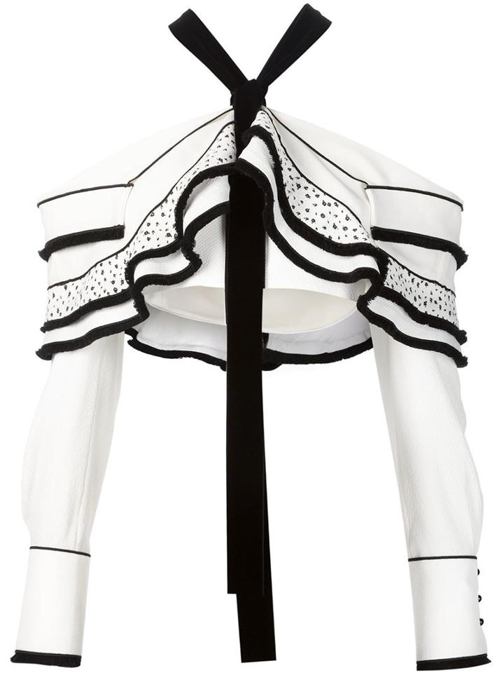 Proenza Schouler Ruffled Crop Top