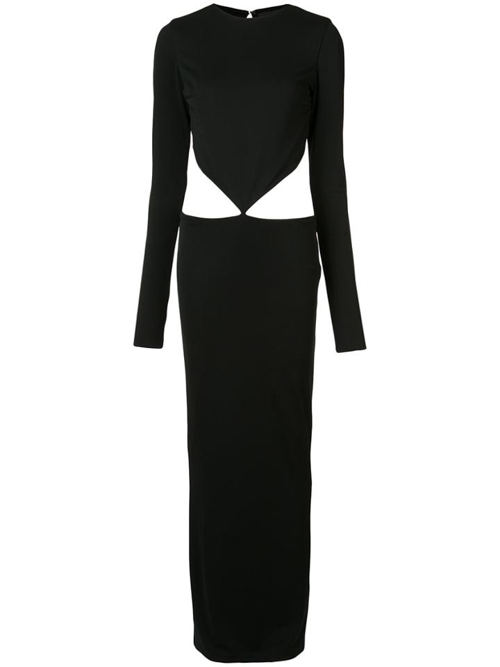 Haider Ackermann Waist Cut-out Maxi Dress - Black