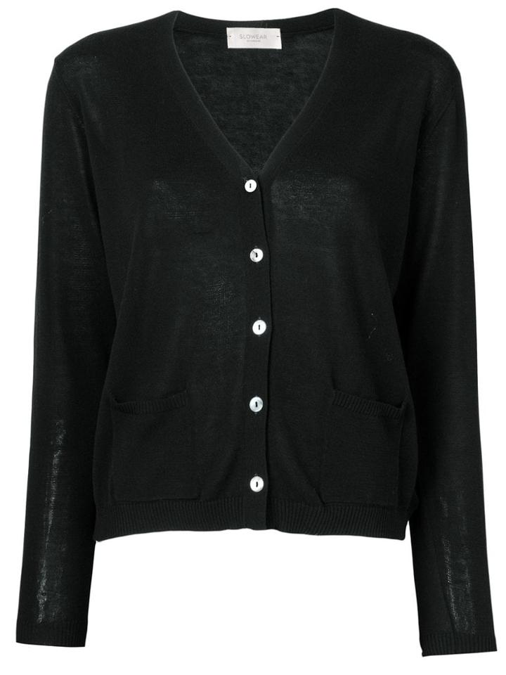 Zanone Classic Cardigan - Black