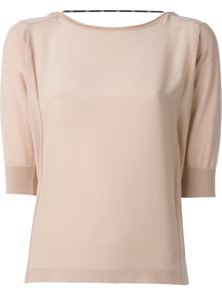 Stills Panelled Fine Knit Top