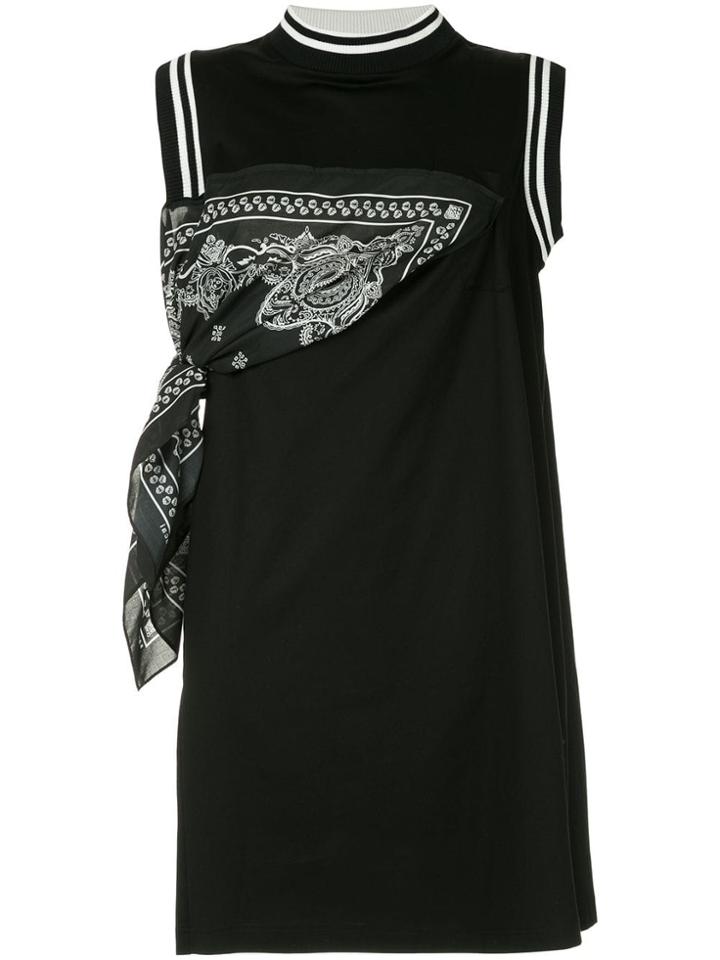 Sacai Knitted Sleeveless Dress - Black