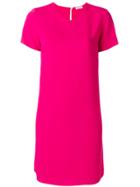 P.a.r.o.s.h. Classic Shift Dress - Pink & Purple