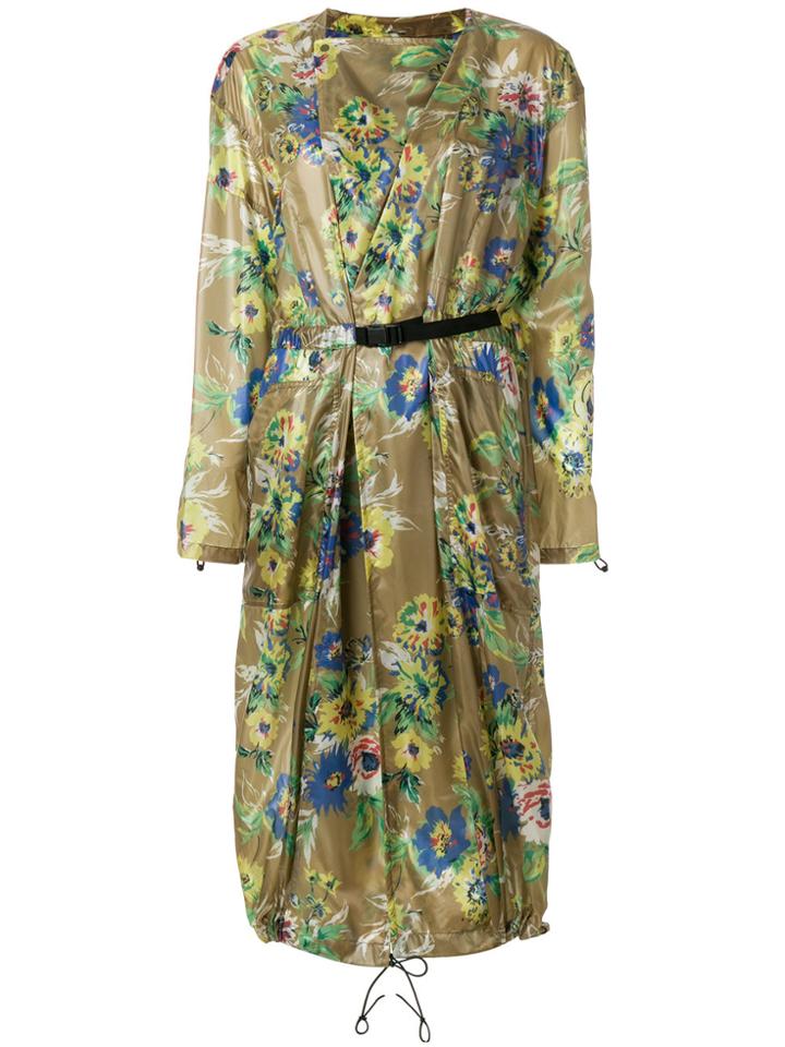 Toga Pulla Floral Print Trench Coat - Multicolour