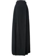 Givenchy Pleated Maxi Skirt, Women's, Size: 40, Black, Silk