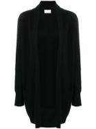 Allude Open Front Cardigan - Black