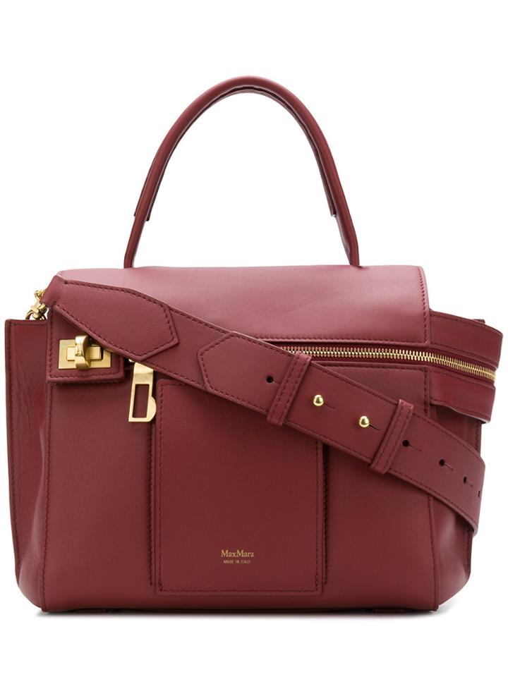 Max Mara Maxi Shopper Tote - Red