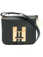 Sophie Hulme Gold-tone Hardware Crossbody Bag, Women's, Black