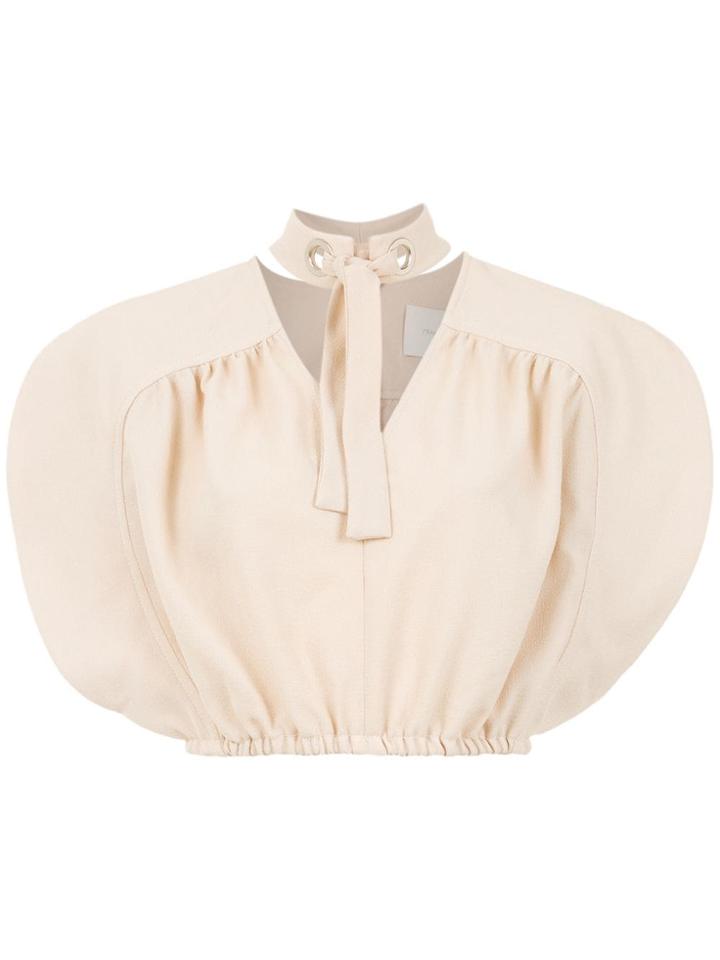 Framed Cracker Cropped Top - Nude & Neutrals