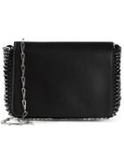 Paco Rabanne Chain Mail Shoulder Bag, Women's, Black, Calf Leather/metal (other)