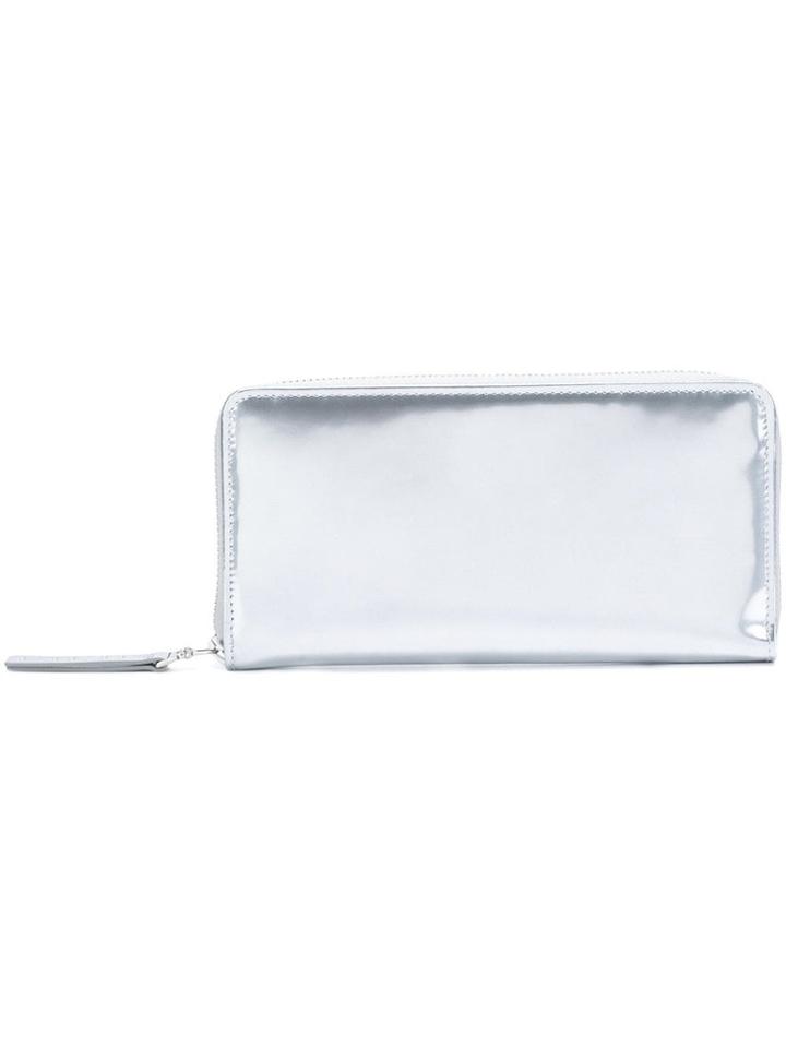 Maison Margiela Zip Around Wallet - Metallic