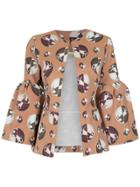 Adriana Degreas Printed Coat - Neutrals