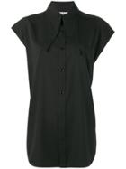 Balenciaga Scarf Collar Blouse - Black