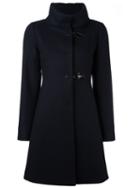 Fay Funnel Neck Coat, Women's, Size: Large, Blue, Acrylic/polyamide/acetate/virgin Wool