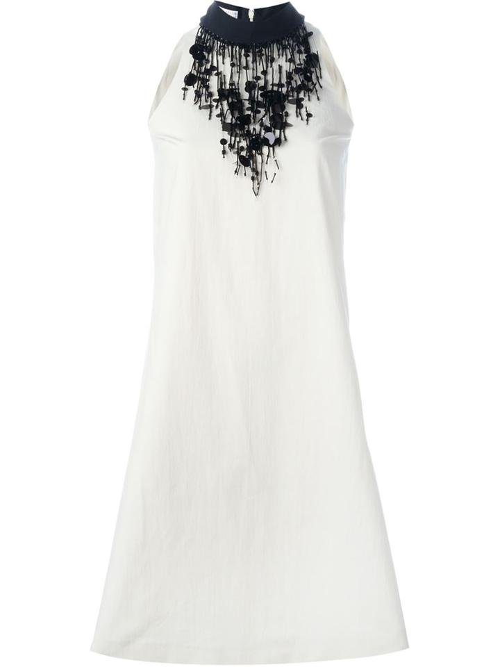 Brunello Cucinelli Necklace Appliqué Flared Dress