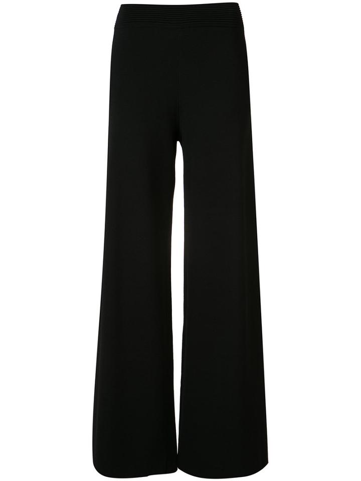 Sally Lapointe Palazzo Pants, Women's, Size: Medium/large, Black, Viscose/polyester