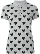 Burberry Heart Print Polo Shirt - Grey